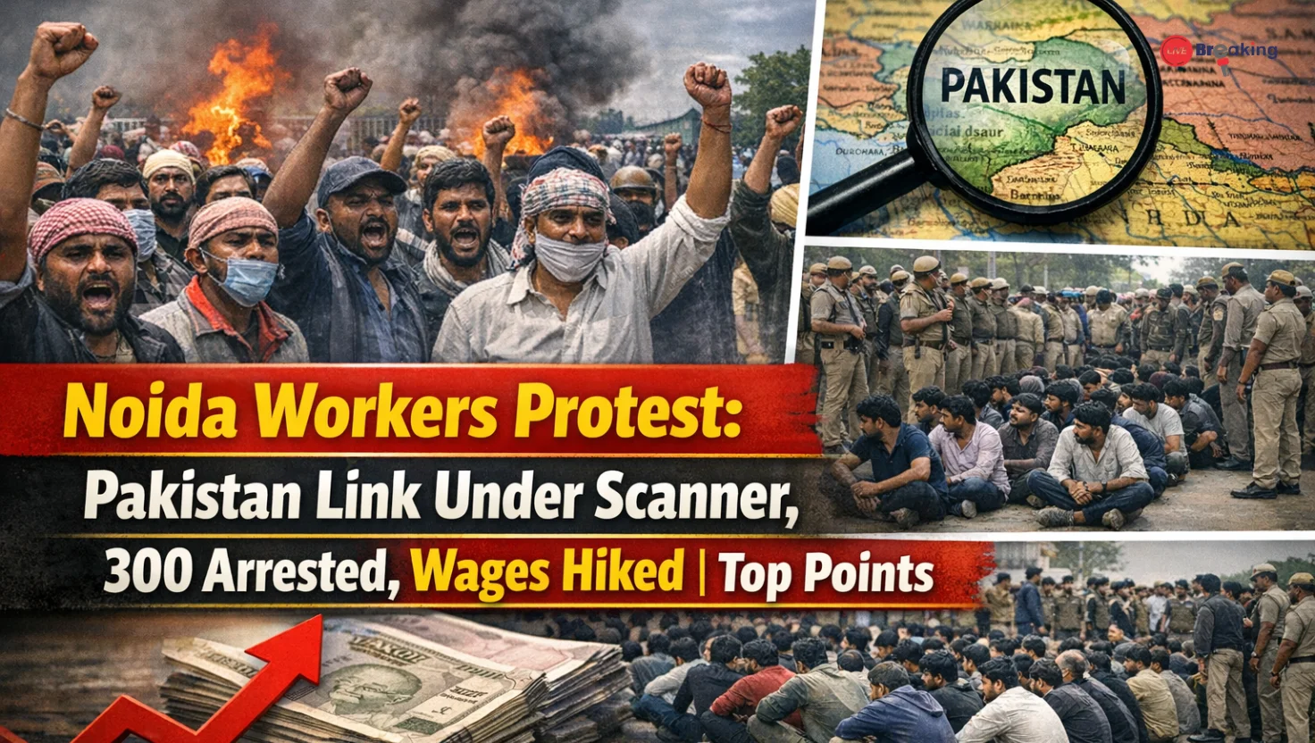 Noida Workers Protest