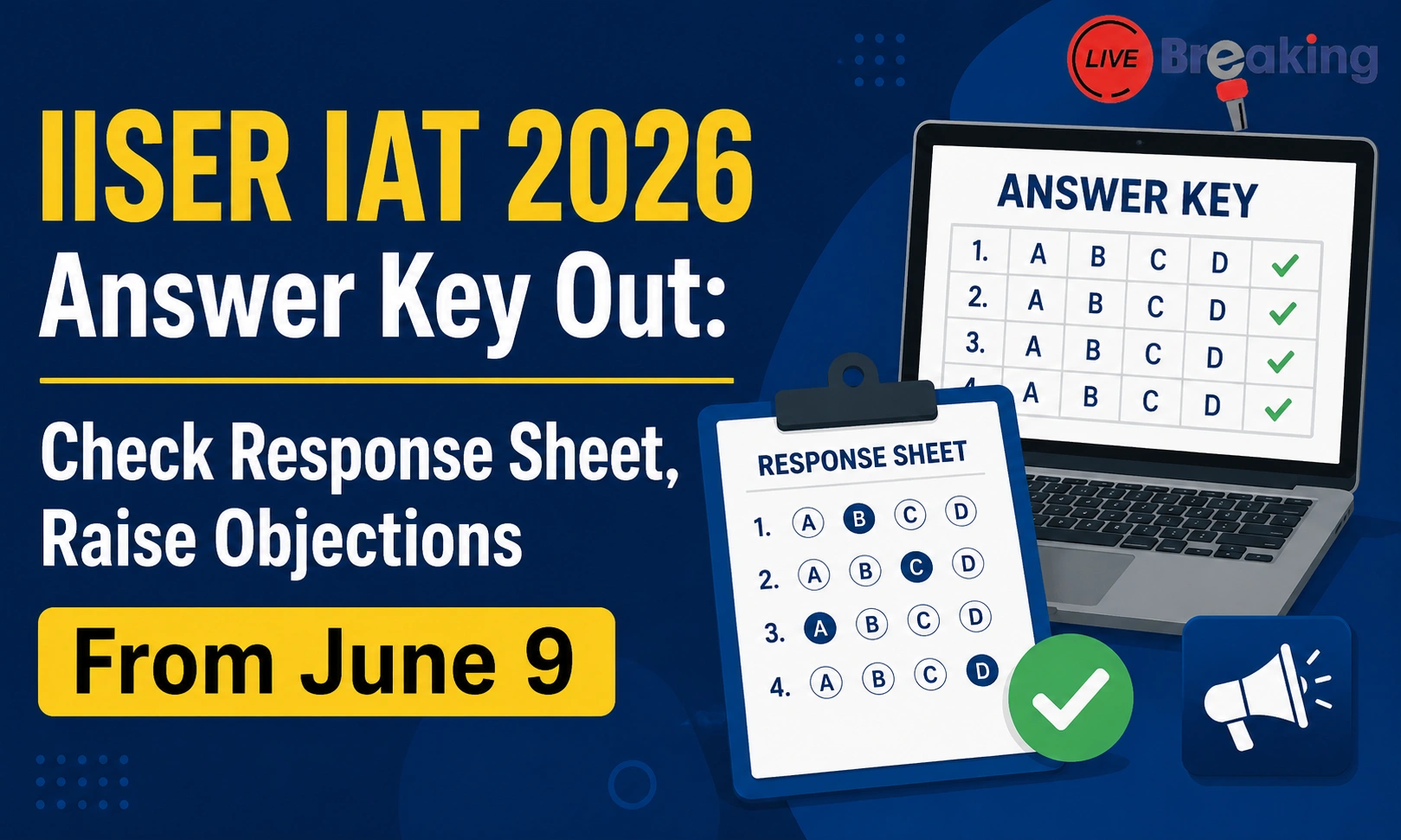 IISER IAT 2026 Answer Key Out